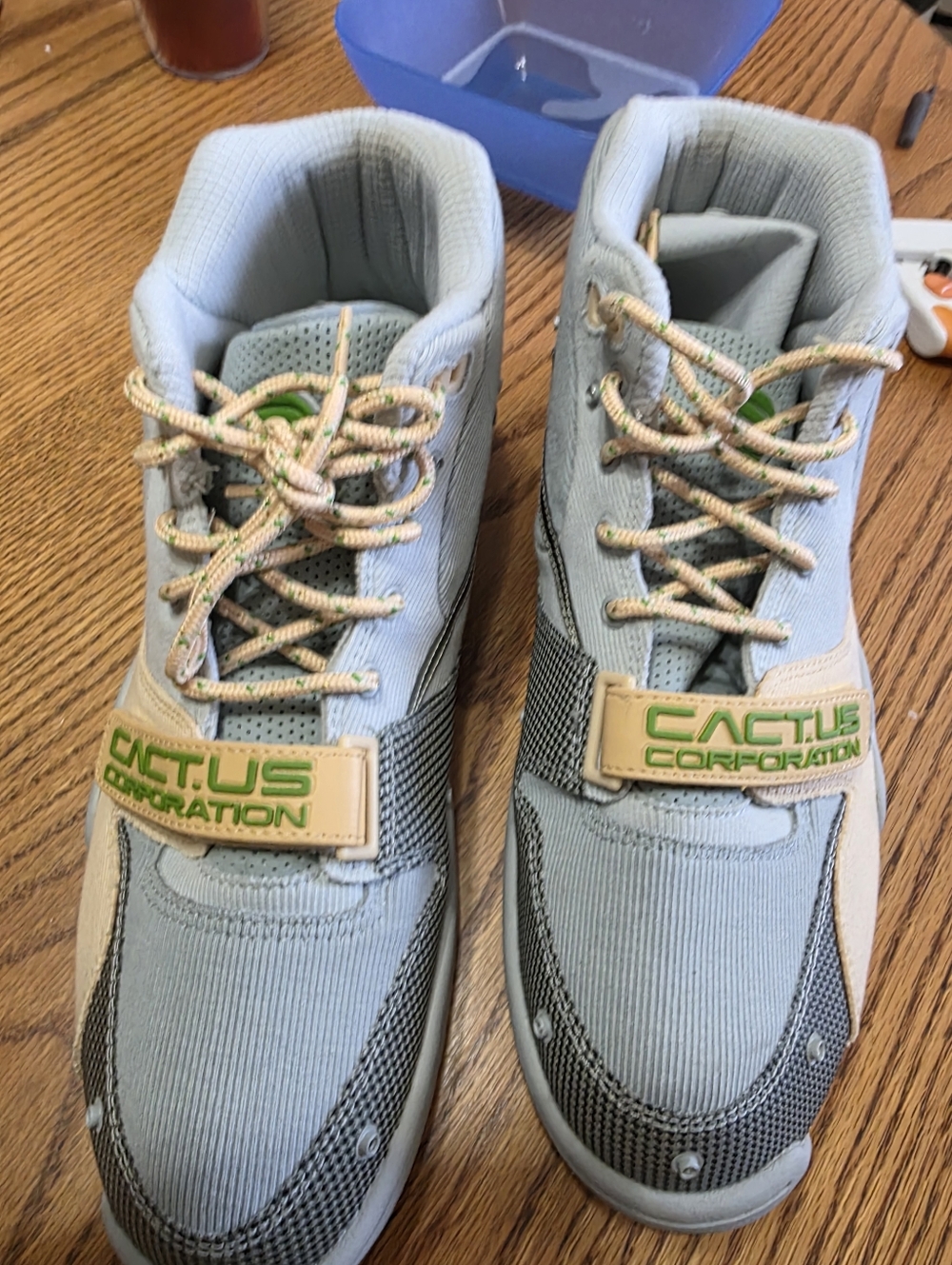 Nike Air Trainer 1/CJ Size 10.5m High-Top Sneakers in Light Blue and Green